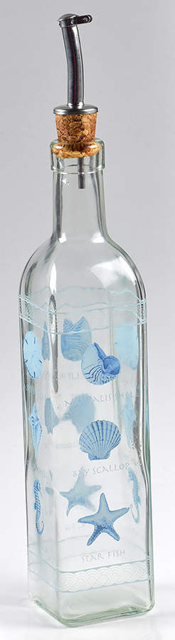 Beachcomber Glass Oil with Drizzle Spout by Pfaltzgraff-1