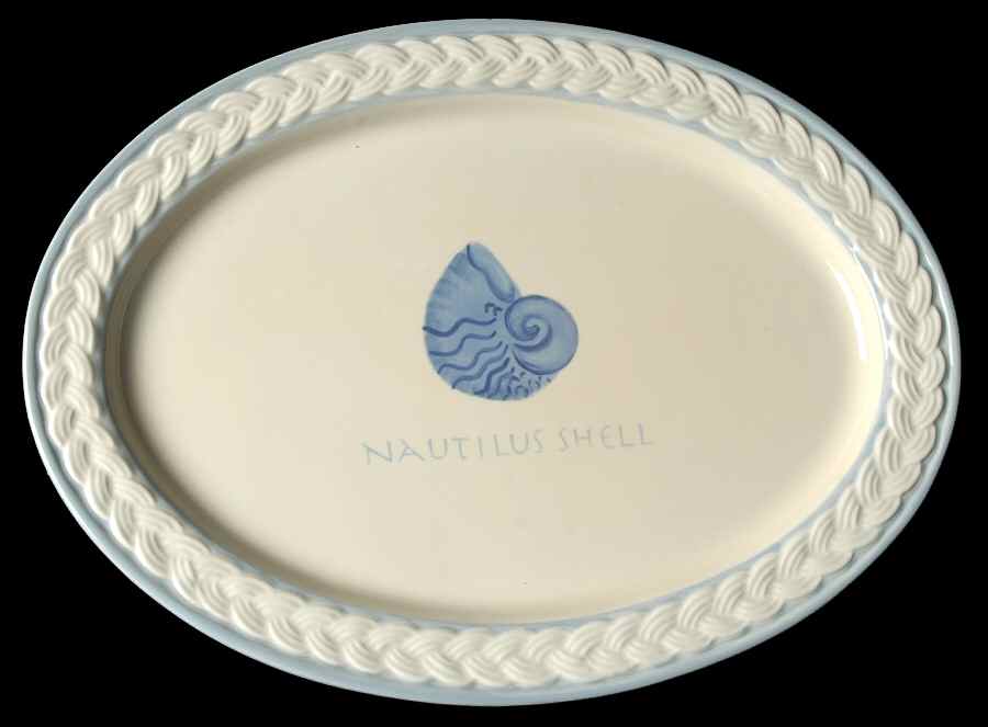 Beachcomber 12" Sculptured Platter by Pfaltzgraff-1