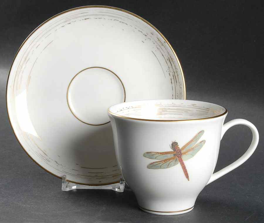 Wind & Wings Footed Cup & Saucer Set by Pickard-1