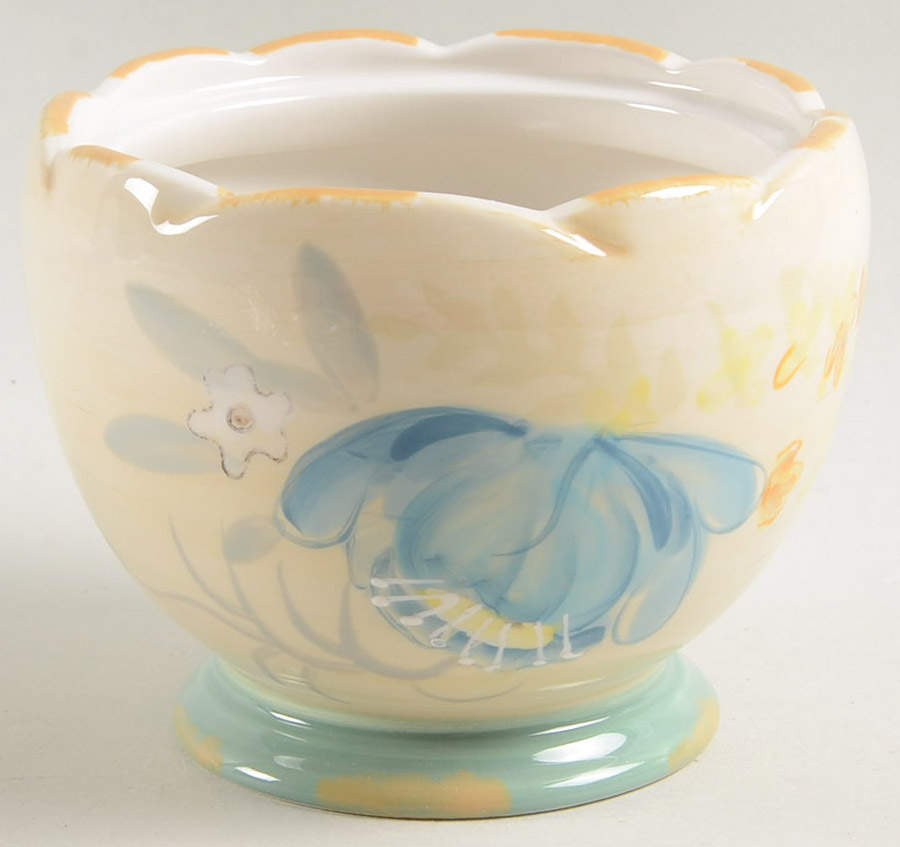Vintage Floral Sugar Bowl No Lid by Pfaltzgraff-1