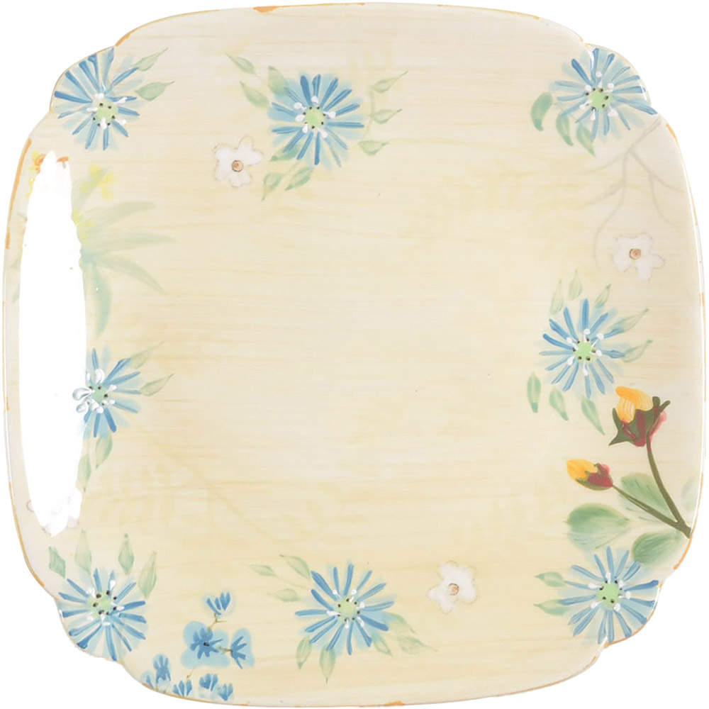 Vintage Floral Square Salad Plate by Pfaltzgraff-1