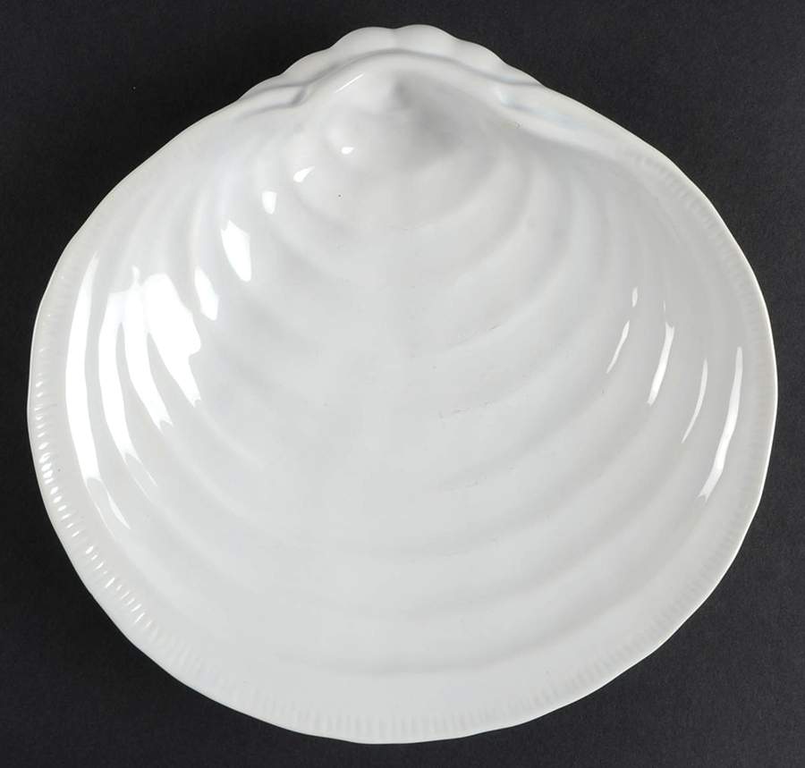 Seashore Clam Shape Plate by Pottery Barn China-1