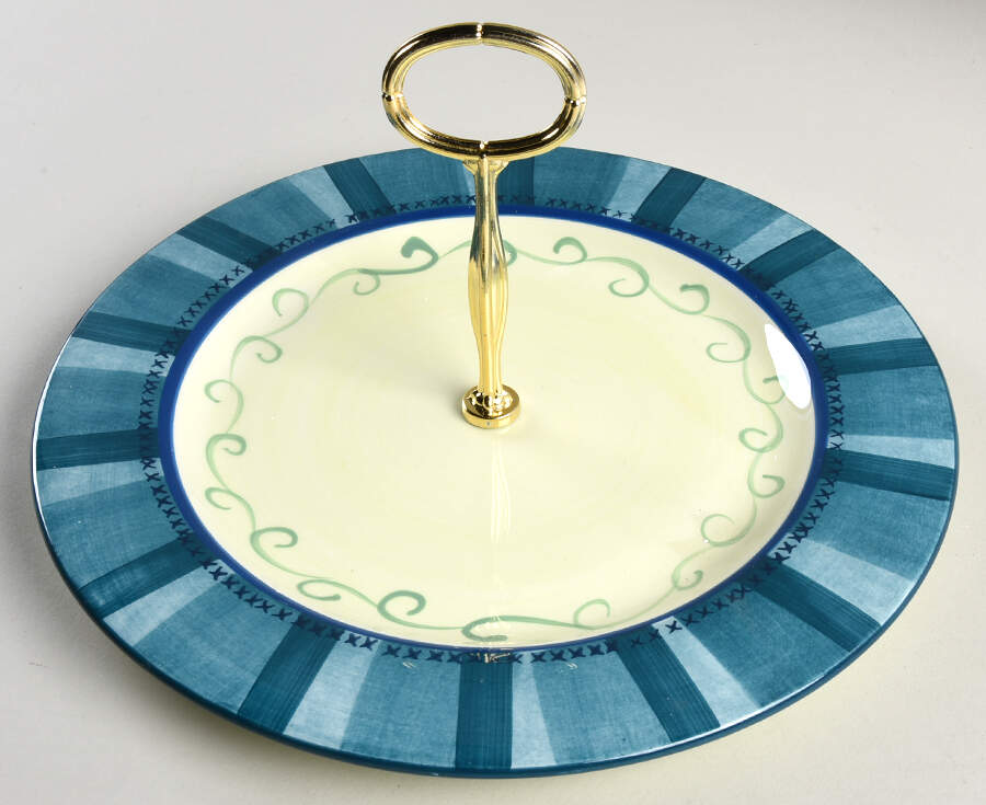 Verona Round Serving Plate with Center Handle (Dp) Hc by Pfaltzgraff-1