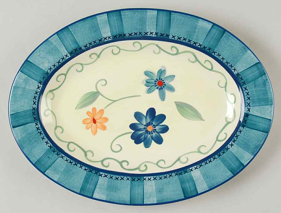 Verona 12" Oval Serving Platter by Pfaltzgraff-1