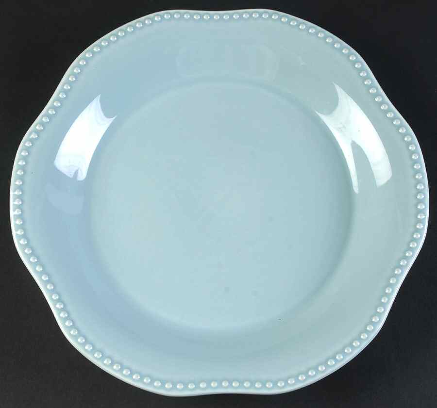 Emma Blue 12" Deep Round Platter by Pottery Barn China-1
