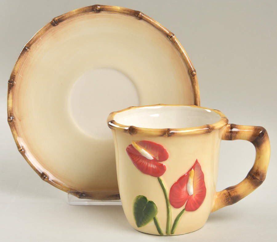 PCM13 Flat Cup & Saucer Set by Pacific Rim-1