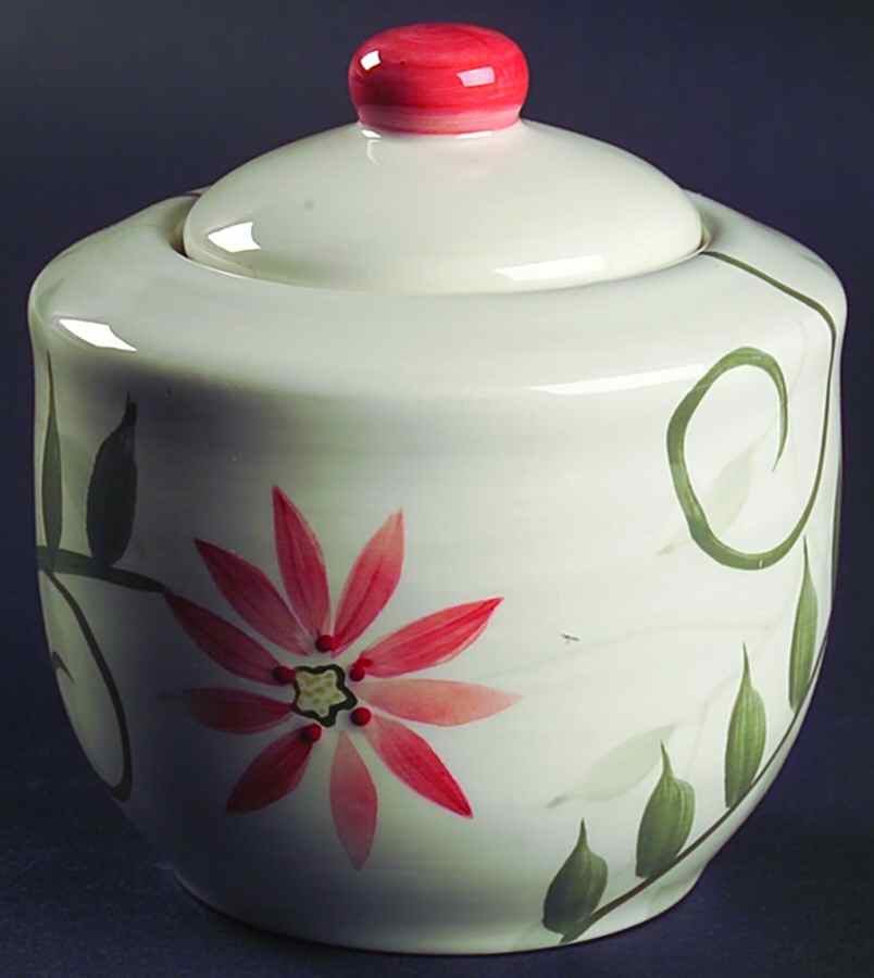 Prairie Bloom Sugar Bowl & Lid by Pfaltzgraff-1