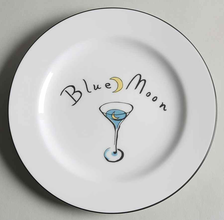 Martini Cocktail Plate by Pottery Barn China-1