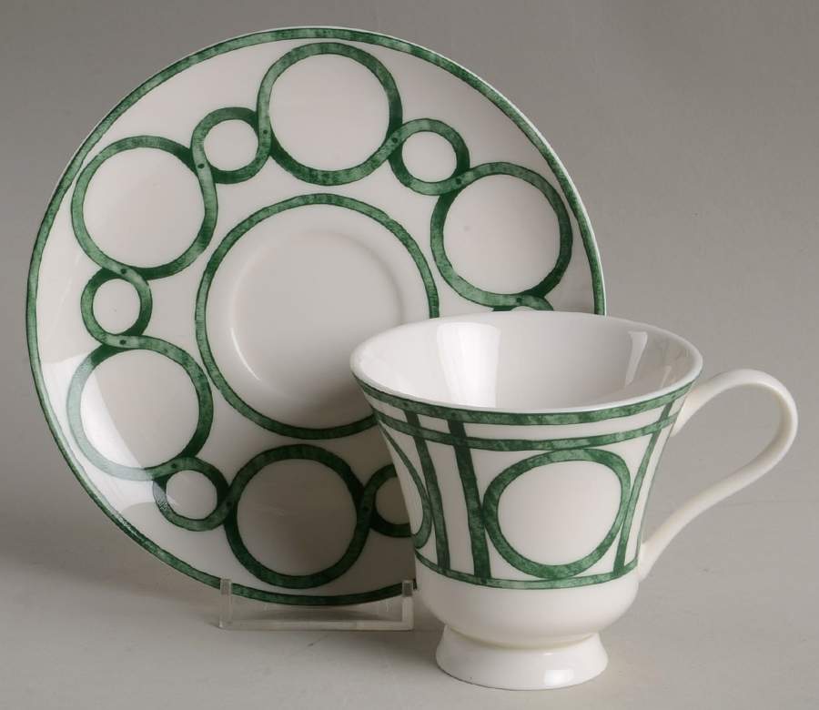 Elsie Footed Cup & Saucer Set by Pickard-1