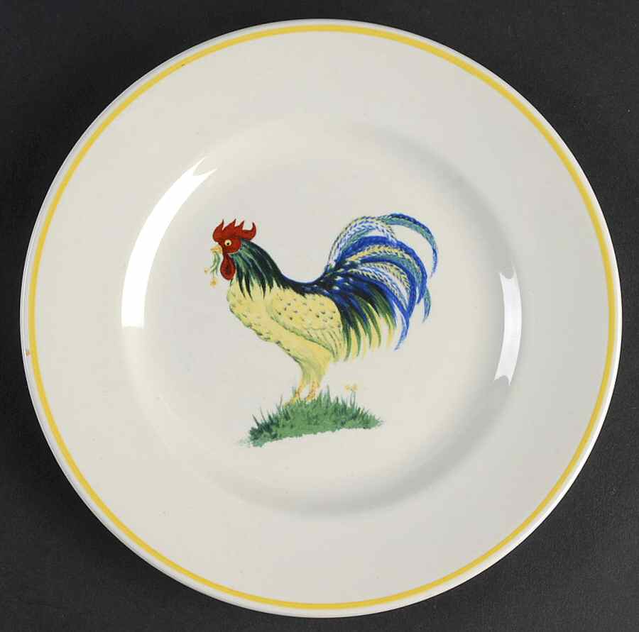 Abbeydale Cockerels Bread & Butter Plate by Prinknash-1