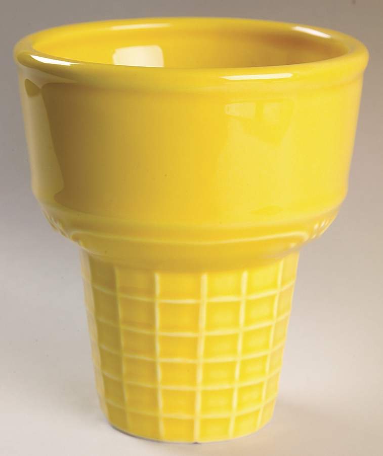 Solid Color Brights Dish-Ice Cream Cone Shaped by Pfaltzgraff-1