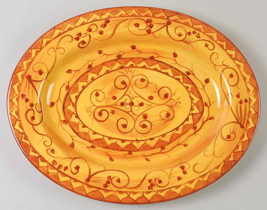 Karistan 16" Oval Serving Platter by Pier 1-1