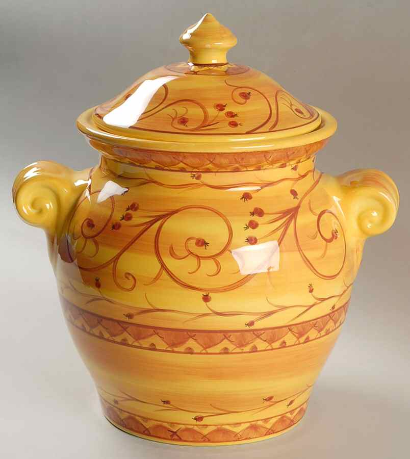 Karistan Cookie Jar & Lid by Pier 1-1