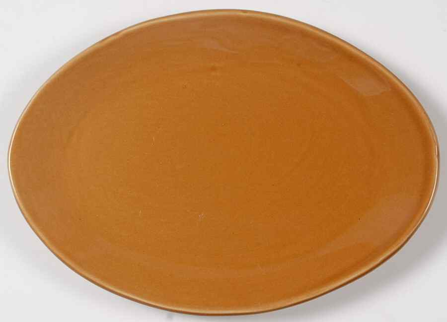 Studio Caramel 9" Oval Serving Platter by Pottery Barn China-1