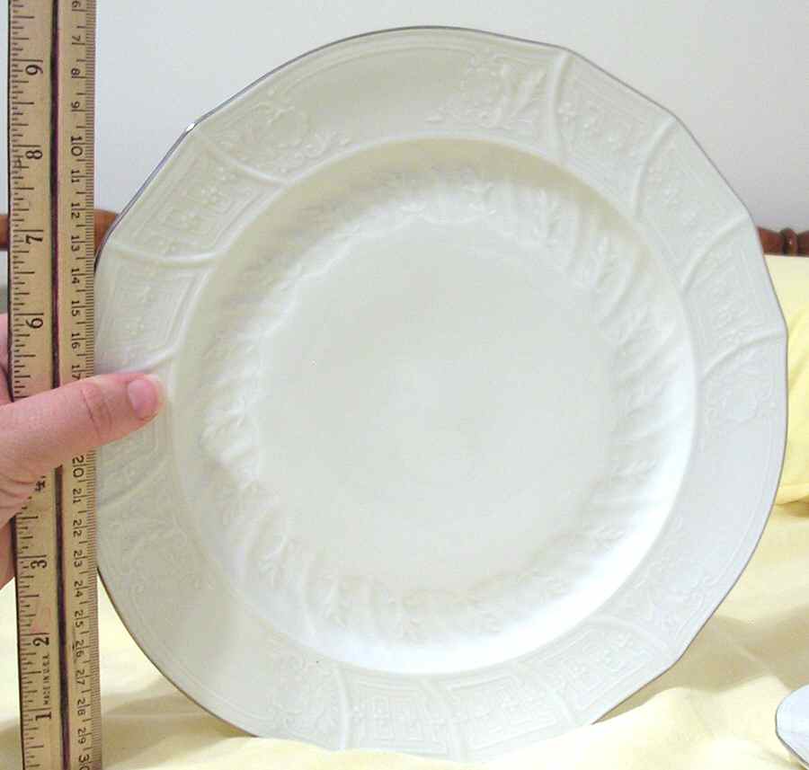 Rose (Platinum Trim) Luncheon Plate by Pirkenhammer-1