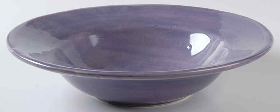 Sausalito Lavender Large Rim Soup Bowl by Pottery Barn China-1