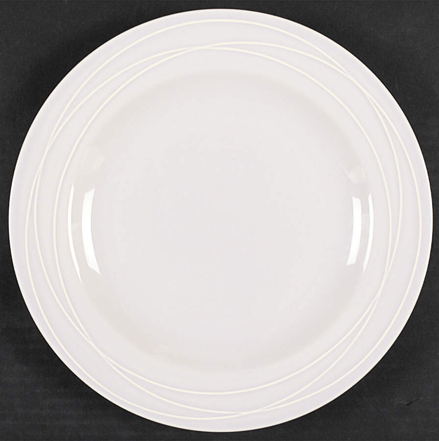 Spiral Blanc Dinner Plate by Pottery Barn China-1