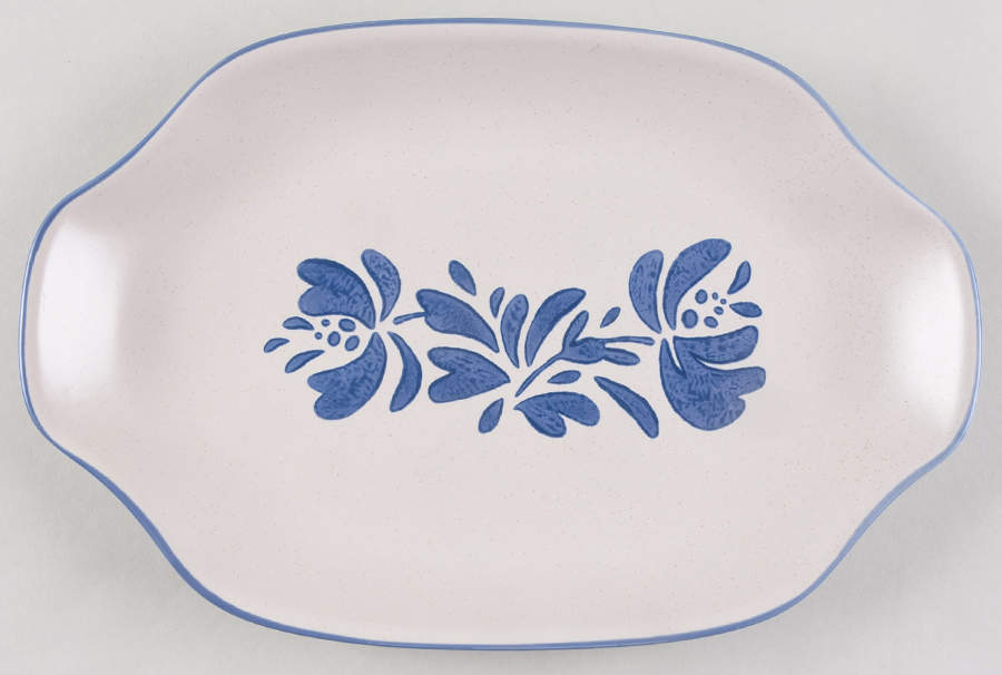 Yorktowne 12" Oval Handled Platter by Pfaltzgraff-1