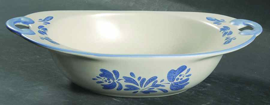 Yorktowne 11" Nesting Handled Oval Serving Bowl by Pfaltzgraff-1