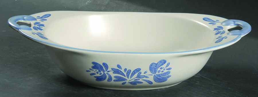 Yorktowne 13" Nesting Handled Oval Serving Bowl by Pfaltzgraff-1