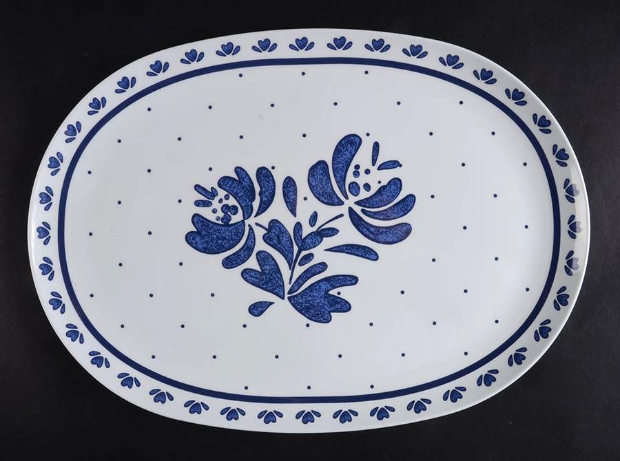 Yorktowne 15" Melamine Oval Serving Platter by Pfaltzgraff-1