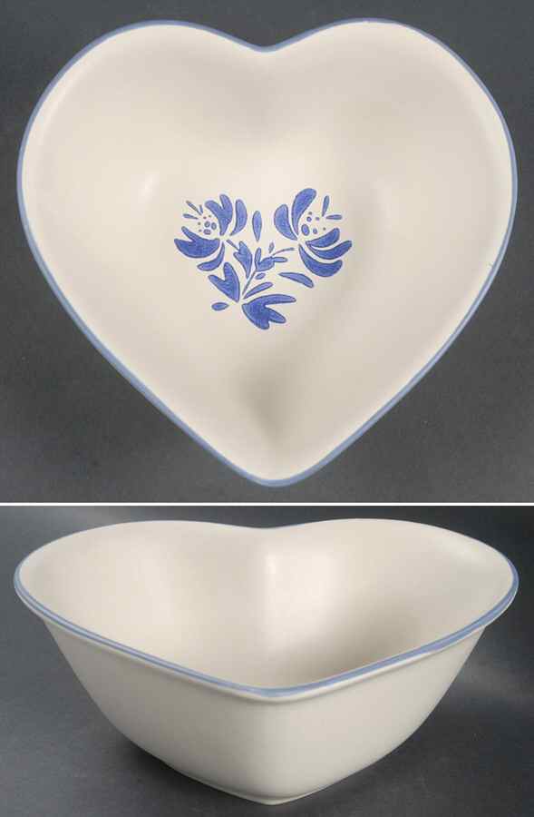 Yorktowne 8" Heart Shaped Bowl by Pfaltzgraff-1