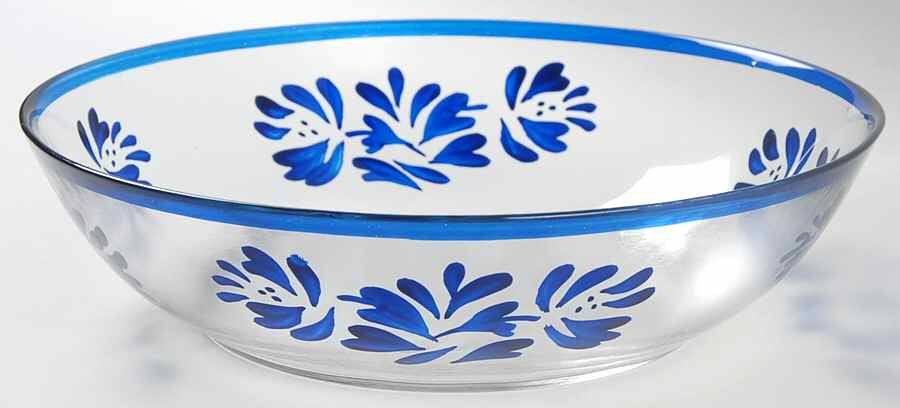 Yorktowne Individual Hand Painted Glass Salad Bowl by Pfaltzgraff-1