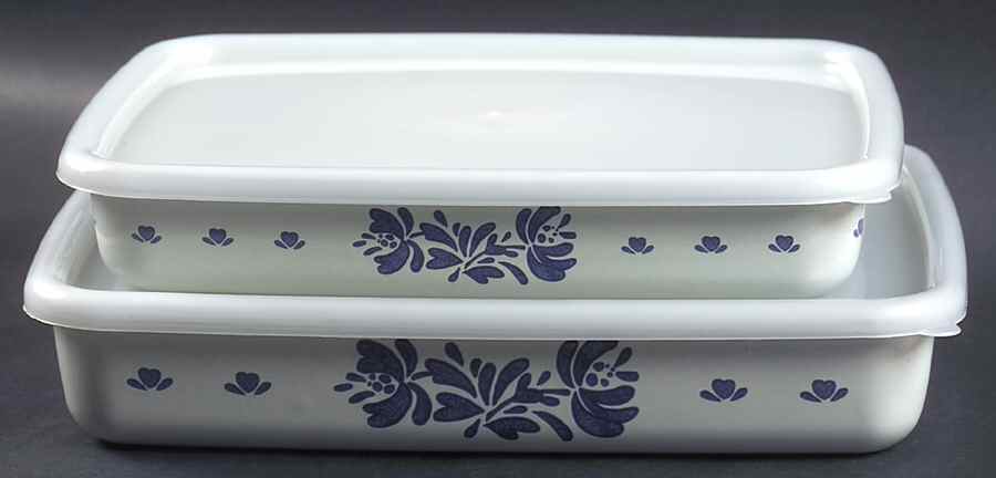 Yorktowne 4 Piece Metal Bake & Save Set by Pfaltzgraff-1