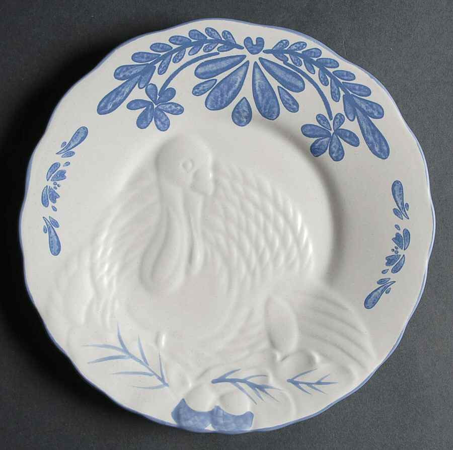 Yorktowne Turkey Embossed Buffet Plate by Pfaltzgraff-1