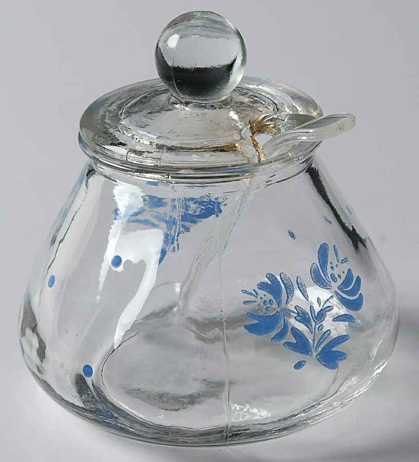 Yorktowne Glassware Sugar Bowl & Lid by Pfaltzgraff-1