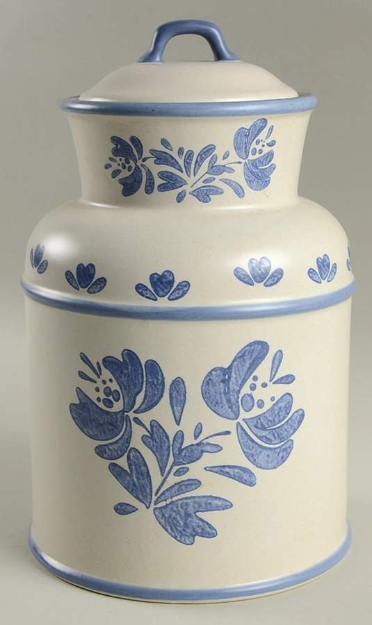 Yorktowne Cookie Jar & Lid by Pfaltzgraff-1