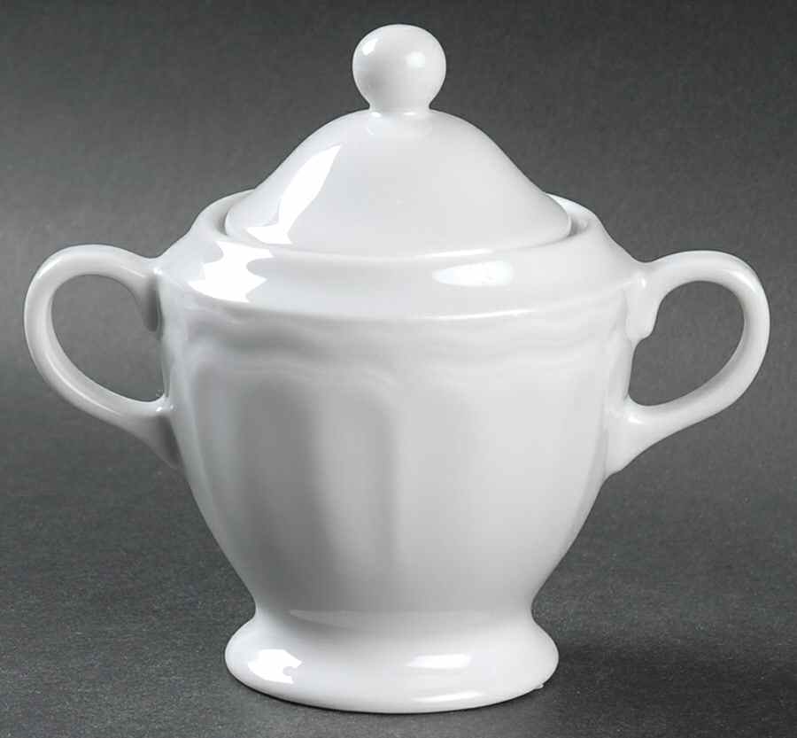 Queen Anne Sugar Bowl & Lid by Pillivuyt-1