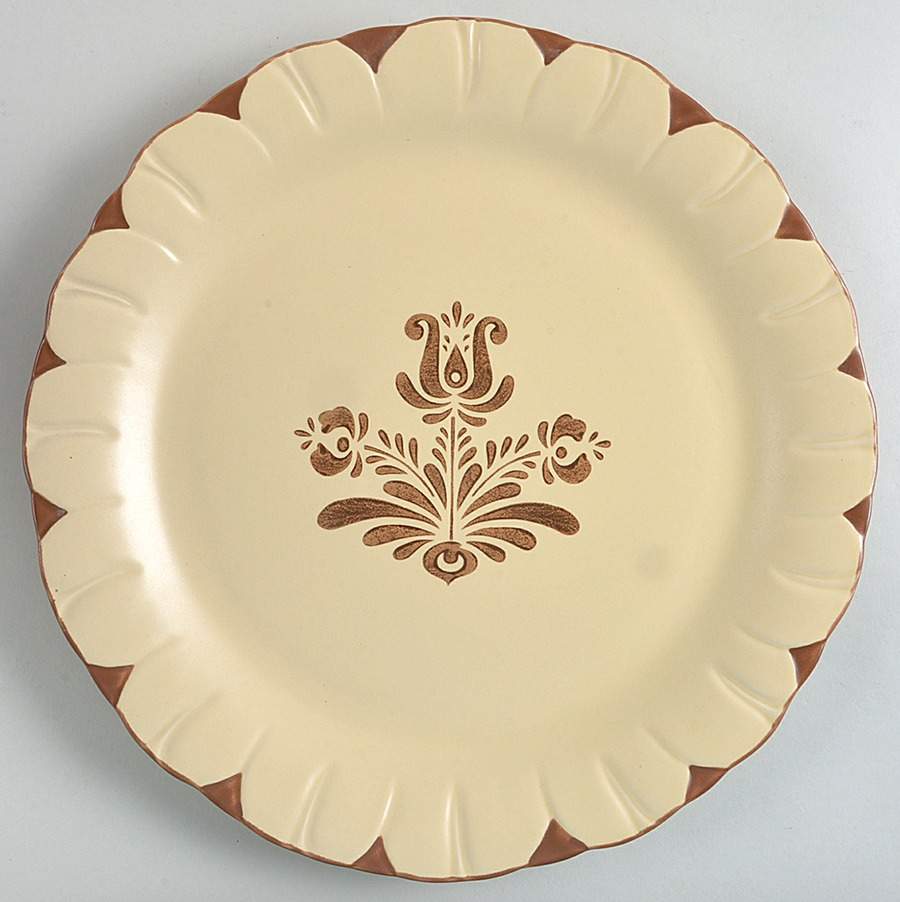 Village (Made in China) 13" Flower Round Serving Platter by Pfaltzgraff-1