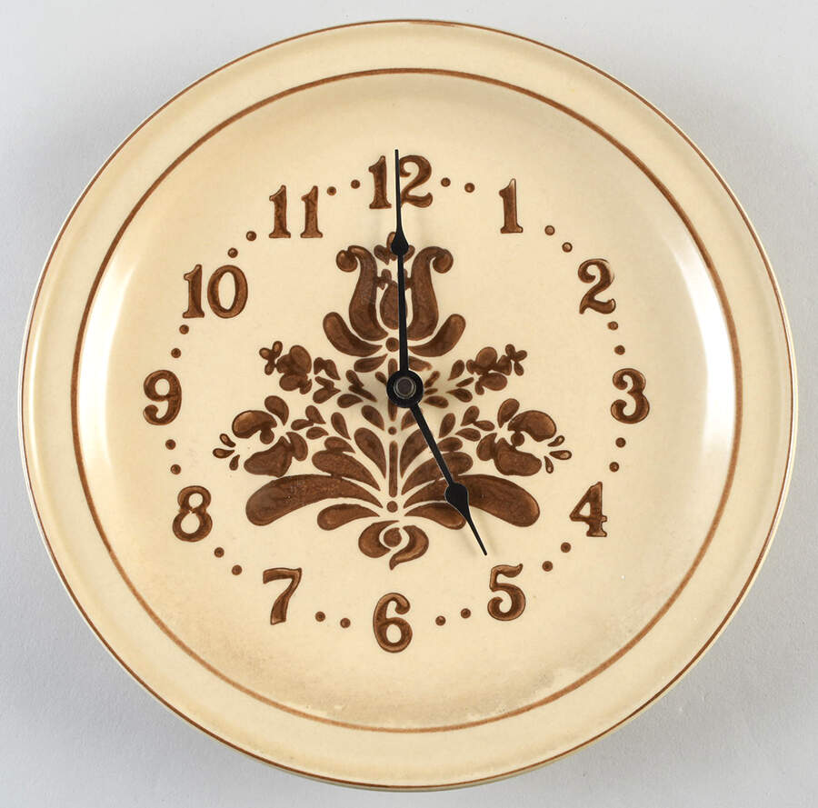Village (Made in China) Clock Plate by Pfaltzgraff-1