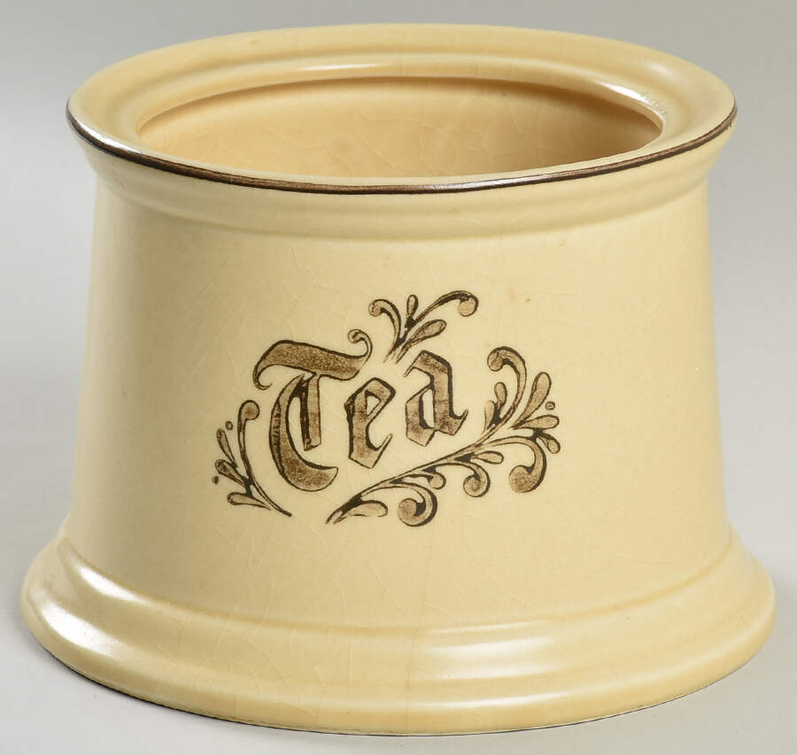 Village (Made in China) Tea Canister No Lid by Pfaltzgraff-1