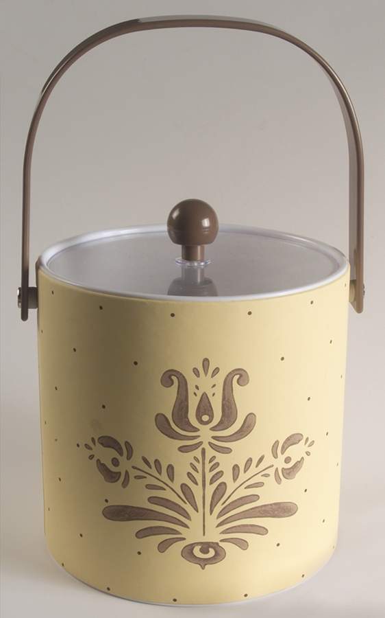 Village (Made in China) Plastic Ice Bucket & Lid by Pfaltzgraff-1