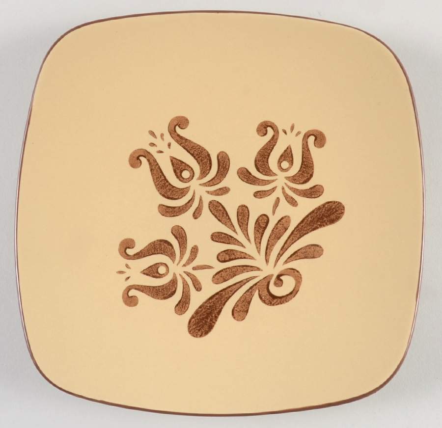 Village (Made in China) Square Salad Plate by Pfaltzgraff-1