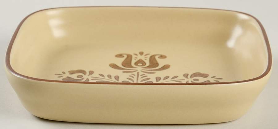 Village (Made in China) Individual Square Sandwich Server by Pfaltzgraff-1