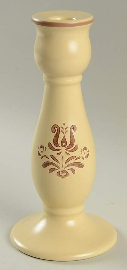 Village (Made in China) 8" Tall Candlestick by Pfaltzgraff-1