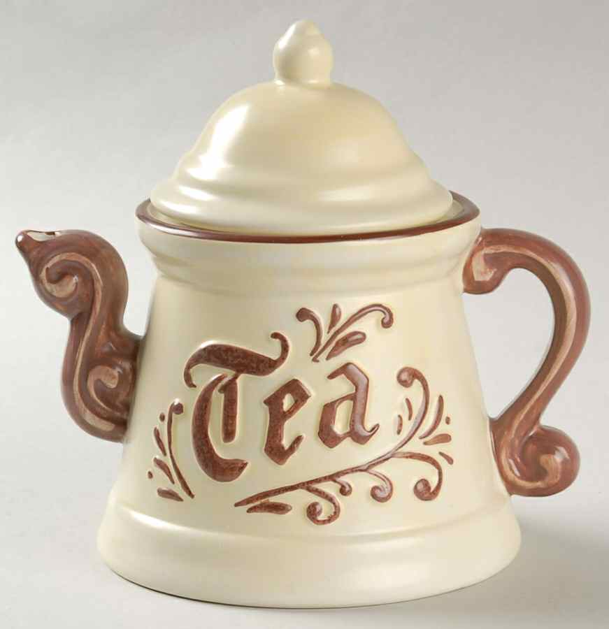Village (Made in China) Sculpted Teapot & Lid by Pfaltzgraff-1