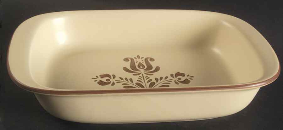 Village (Made in China) 11" Rectangular Baker by Pfaltzgraff-1