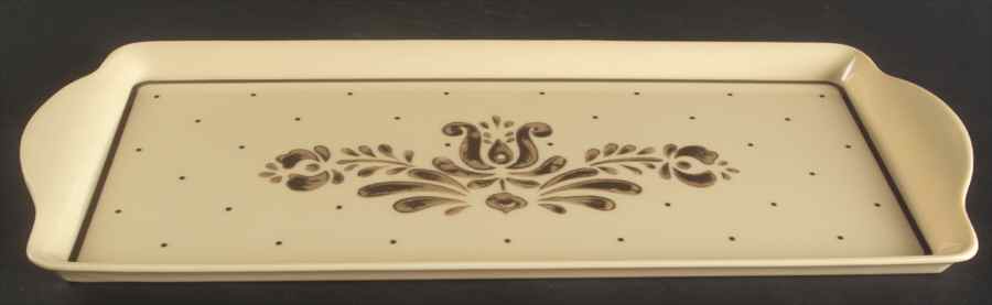 Village (Made in China) 15" Melamine Sandwich Tray by Pfaltzgraff-1
