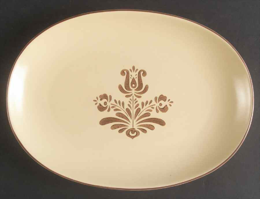 Village (Made in China) 12" Oval Steak Platter by Pfaltzgraff-1