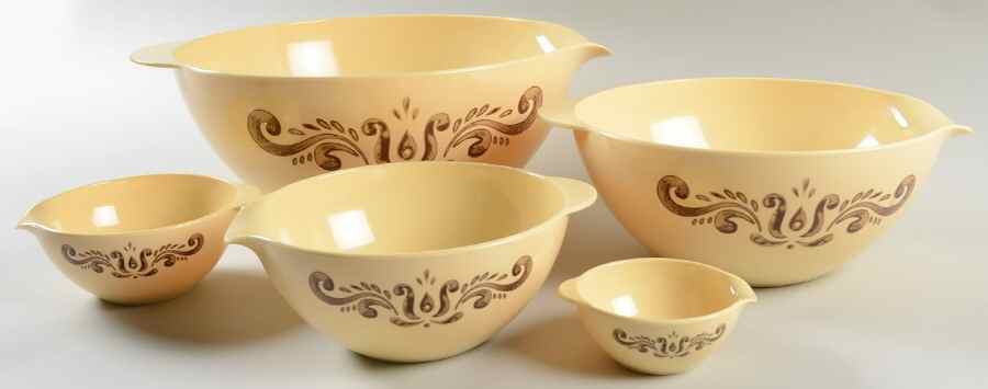 Village (Made in China) (Set of 5) Nesting Melamine Mixing Bowls by Pfaltzgraff-1
