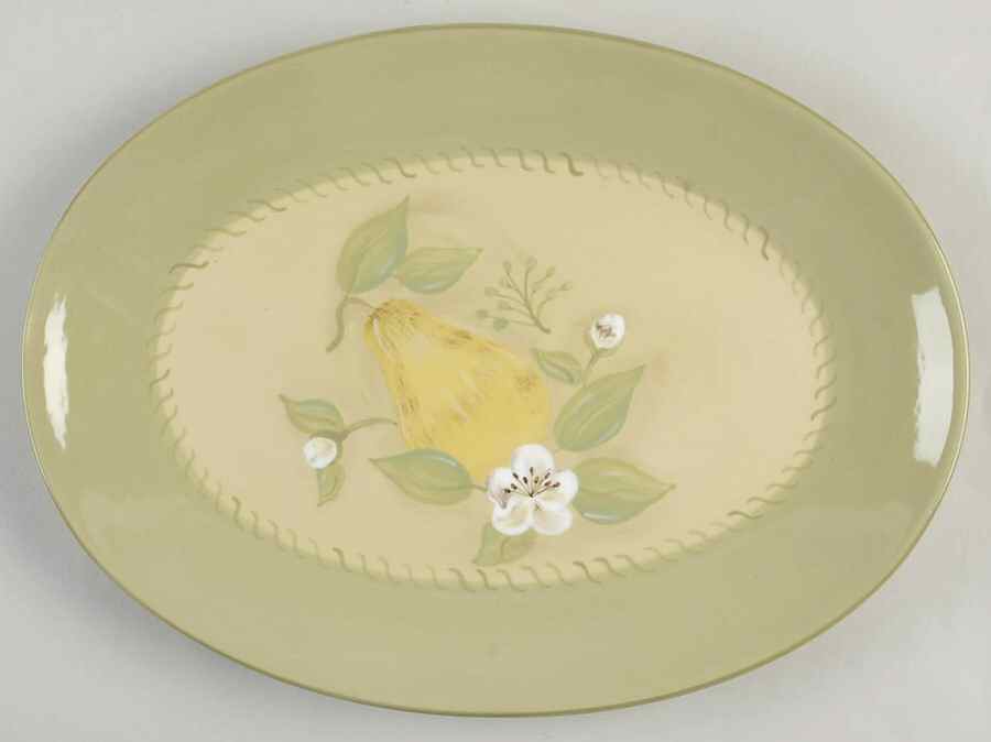 Aurora 12" Oval Serving Platter by Pfaltzgraff-1