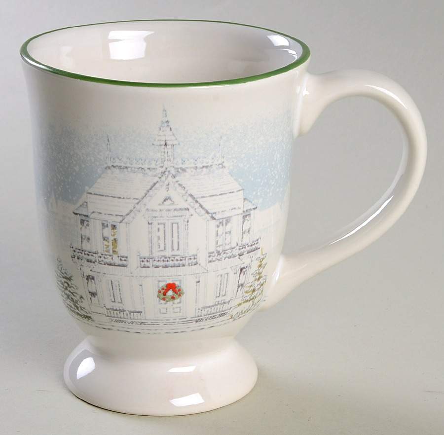 Victorian Lane Pedestal Mug by Pfaltzgraff-1