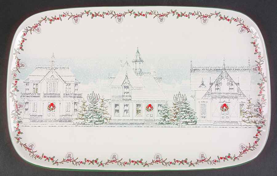 Victorian Lane 15" Rectangular Serving Platter by Pfaltzgraff-1