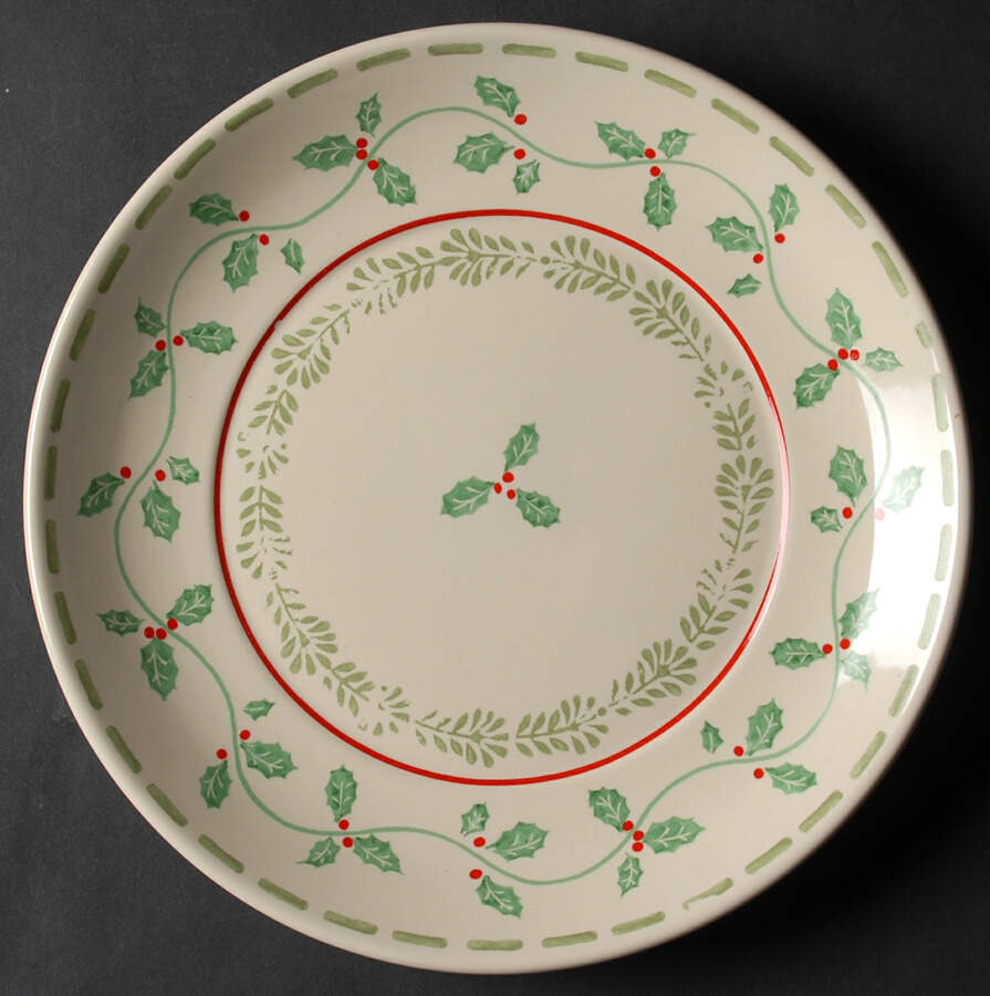 Merriweather Christmas Salad/Dessert Plate by Pfaltzgraff-1