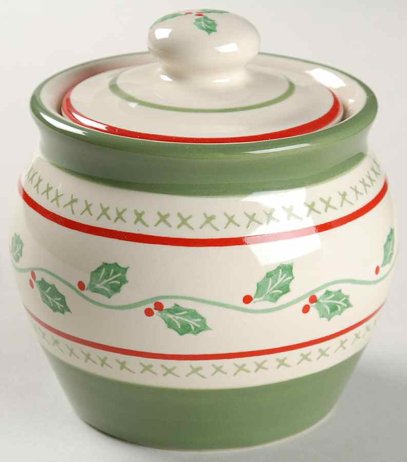 Merriweather Christmas Sugar Bowl & Lid by Pfaltzgraff-1