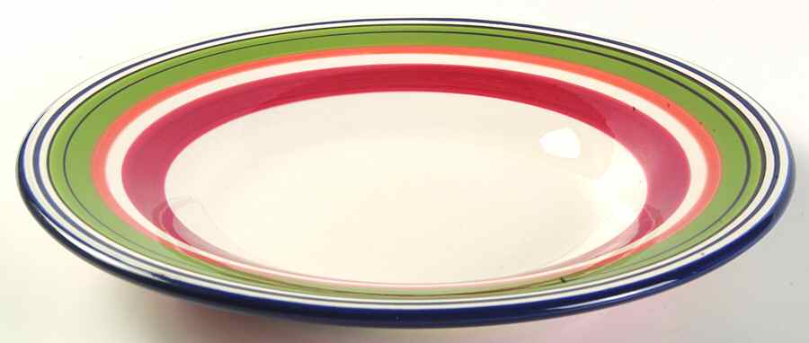 Espadrille Stripe Large Rim Soup Bowl by Pottery Barn China-1